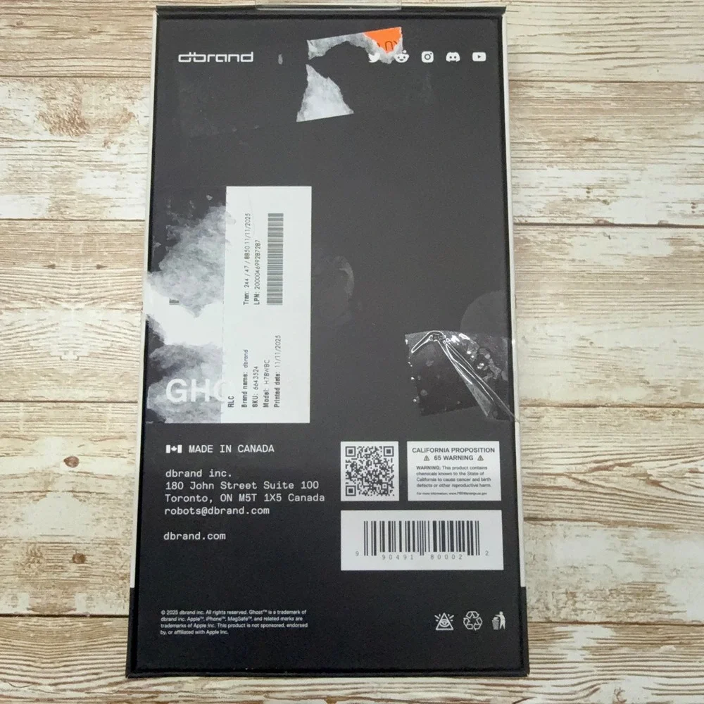 Ghost iPhone 17 Air Clear Case Zero Yellowing Magnetic MagSafe Open Box‎
